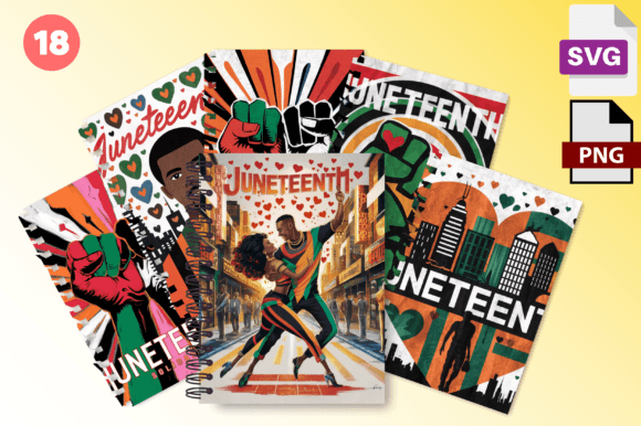Download Juneteenth Graphics Set Celebrate Color - Set Collection