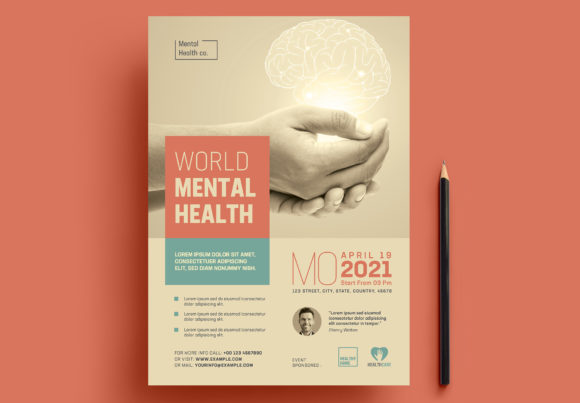Download Mental Health Flyer Layout - Health Collection