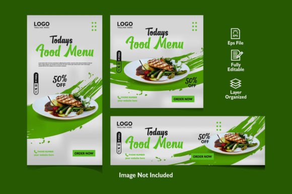 Download Food Menu Social Media Set Promotion - Set Collection