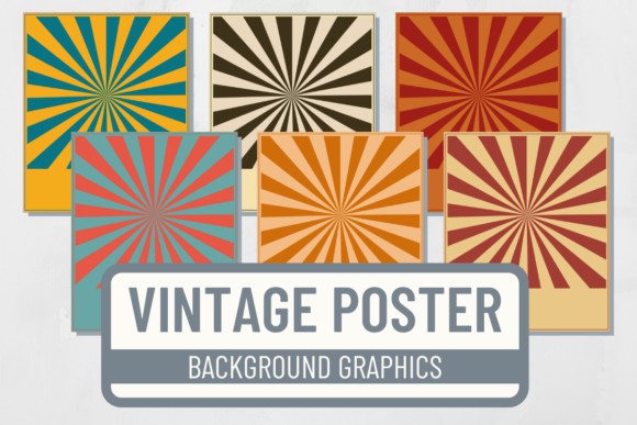 Download Vintage Poster Template Background Set - Set Collection