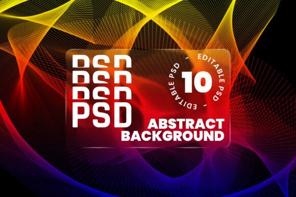 Download Abstract Lines Wallpaper Bundle PSD Set - Set Collection