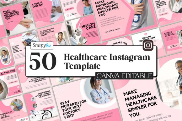 Download Healthcare Instagram Canva Templates - Health Collection