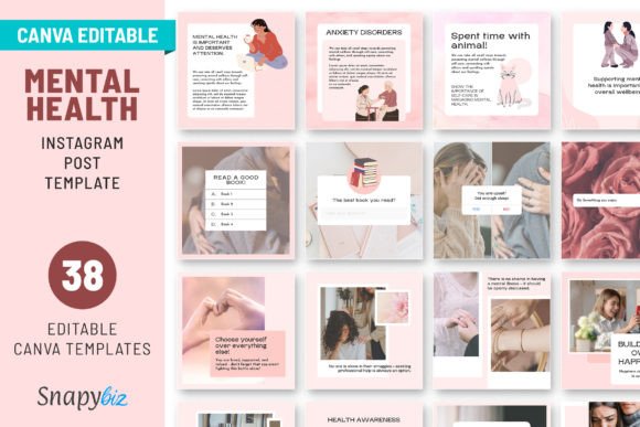 Download Mental Health Instagram Canva Post Temp - Health Collection