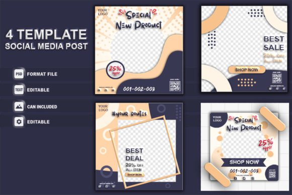 Download Set Social Media Post Promotion Sale Ads - Set Collection