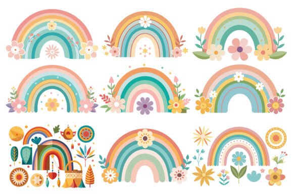 Download Boho Rainbow Vector - Premium Resources