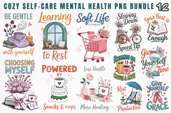 Download Cozy Self-Care Mental Health Sublimation - Health Collection