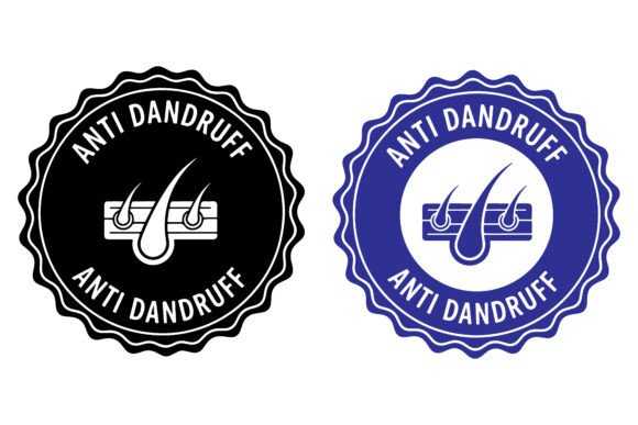 Download Anti Dandruff Hair Care Seal Icon Set - Set Collection
