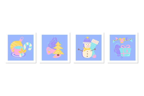 Download New Year and Xmas Social Media Post Set - Set Collection
