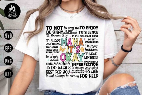 Download Mama It’s Okay Mental Health SVG - Health Collection