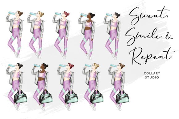 Download Fitness Clipart Set, Gym, Workout, Fit - Set Collection