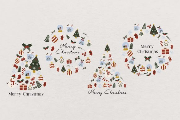 Download Christmas Winter Holiday Collage Set - Set Collection